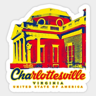 visit Charlottesville, USA Sticker